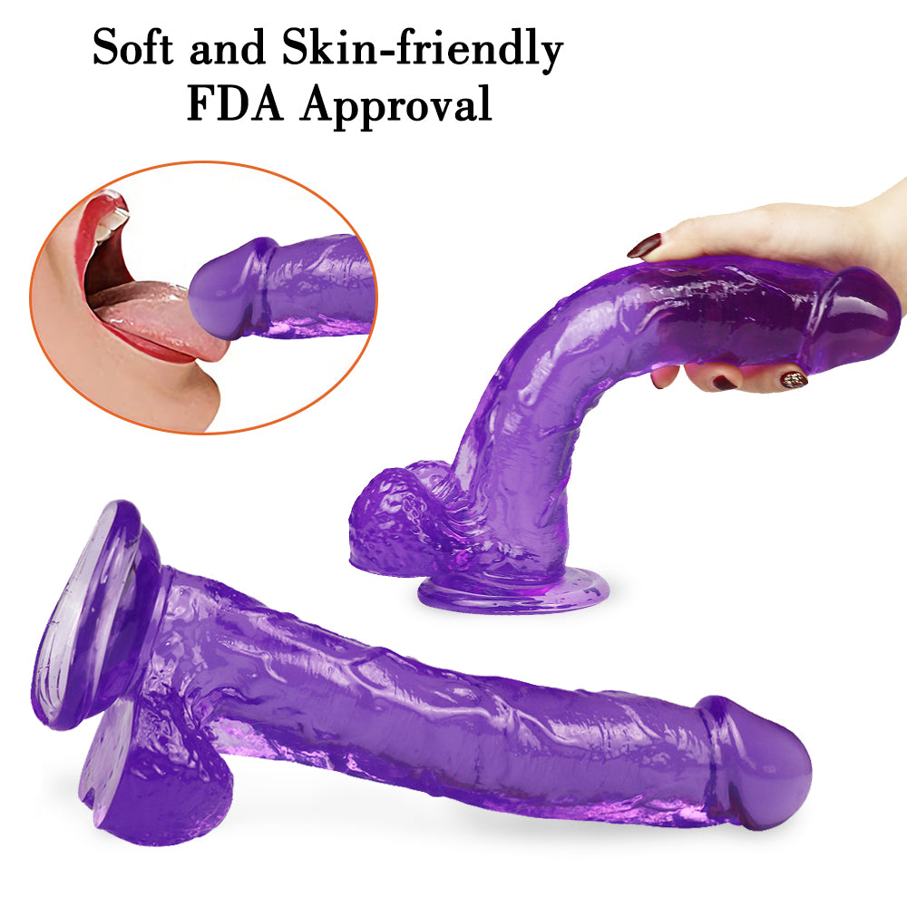 10 inch purple dildo