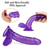 画像をギャラリー ビューアにロード 7 inch purple dildo