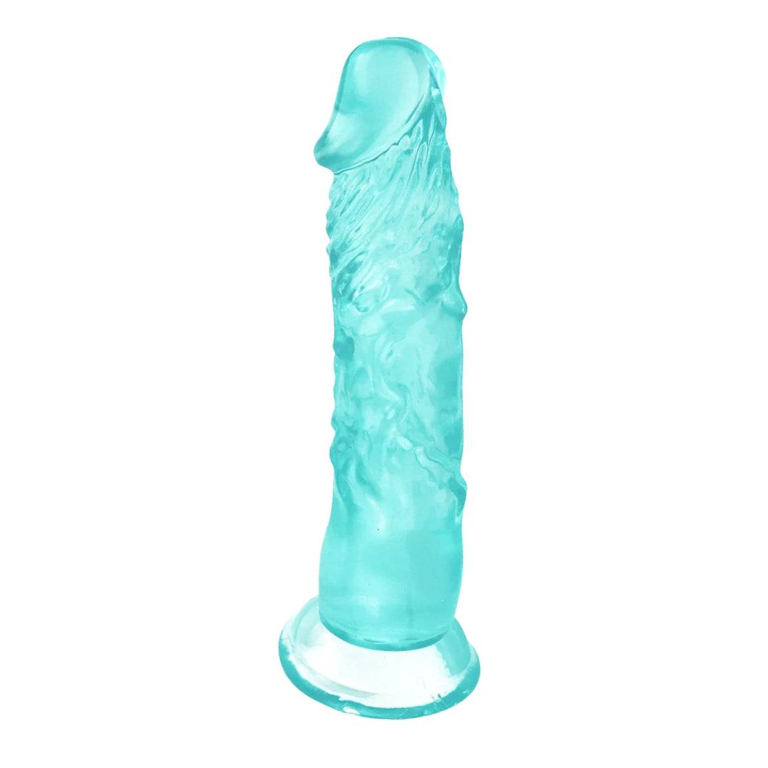 8 Inch Extra Straight Green Jelly Dildo