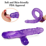 Laden Sie das Bild in den Galerie-Viewer, Double head 22 inch purple dildo