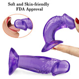 画像をギャラリー ビューアにロード Short rough purple dildo