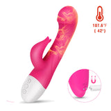 Load image into Gallery viewer, Penis Shaped Vibrator Rabbit Heated Sex Toy