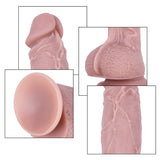 画像をギャラリー ビューアにロード Soft Flesh Pink Silicone Realistic Dildo