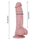 画像をギャラリー ビューアにロード Soft Flesh Pink Silicone Realistic Dildo