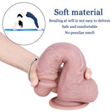 画像をギャラリー ビューアにロード Soft Flesh Pink Silicone Realistic Dildo