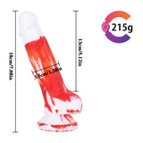 Load image into Gallery viewer, 7 Inch Red Silicone Dildo