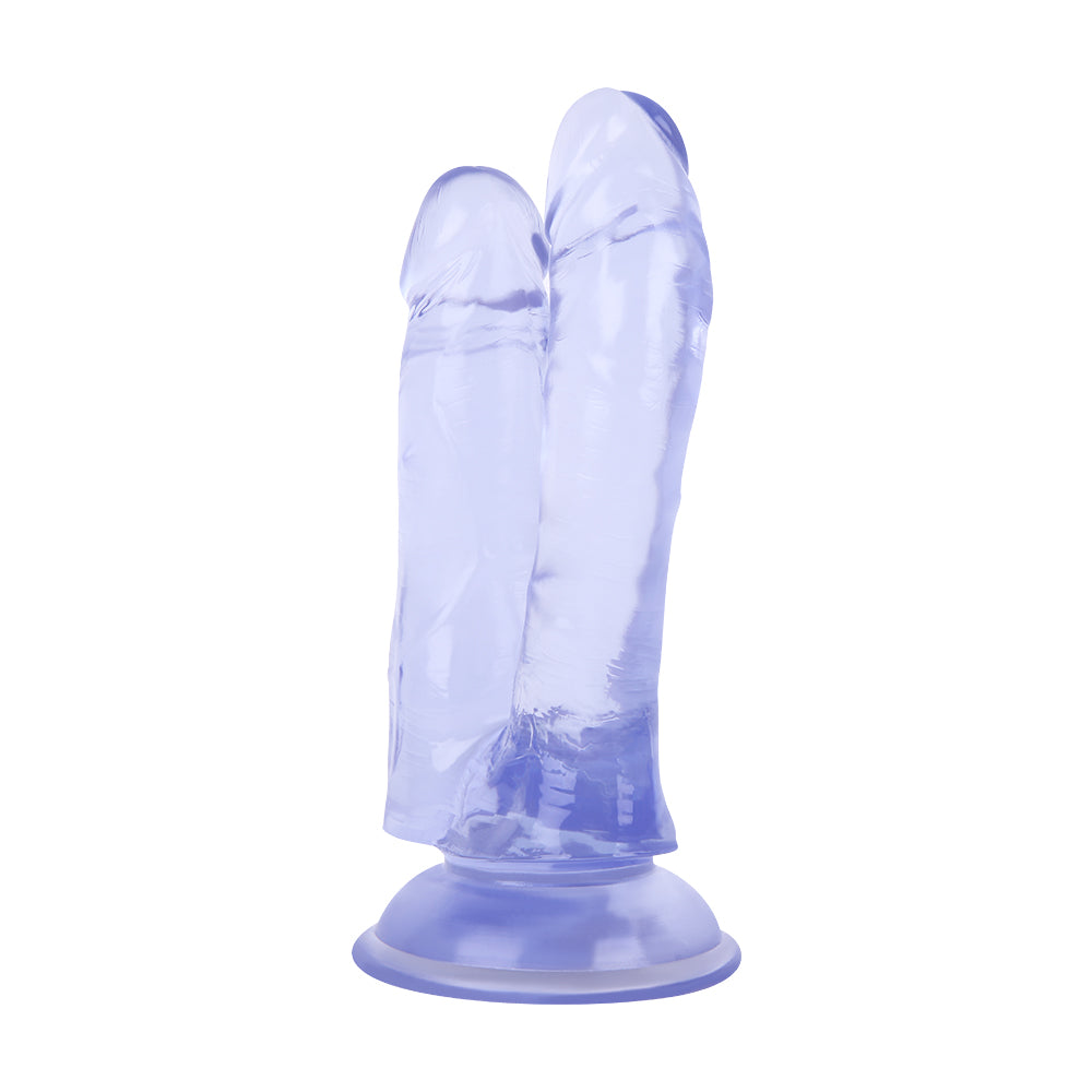 5 Inch Blue Small Jelly Double Penetration Dildo