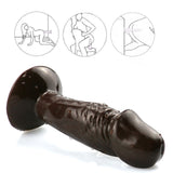 Charger l&#39;image dans la galerie, Short rough coffee dildo