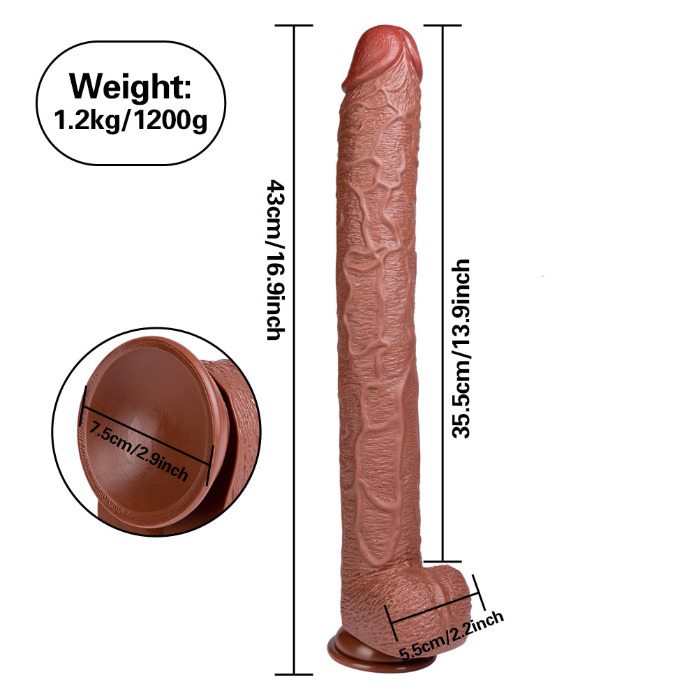 17 inch Dildo Extra Long Depth Training