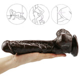 Laden Sie das Bild in den Galerie-Viewer, 9 Inch coffee dildo