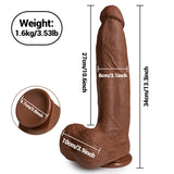 Carica l&#39;immagine nel visualizzatore di Gallery, 13 Inch Tapered Dildo with 3 inch Wide Girth