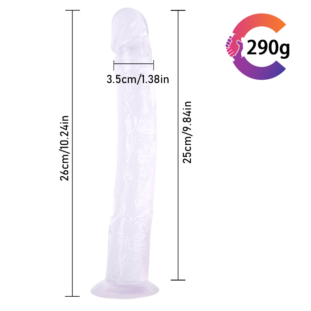 Harness Compatible Dildo Clear Suction Cup Straps On