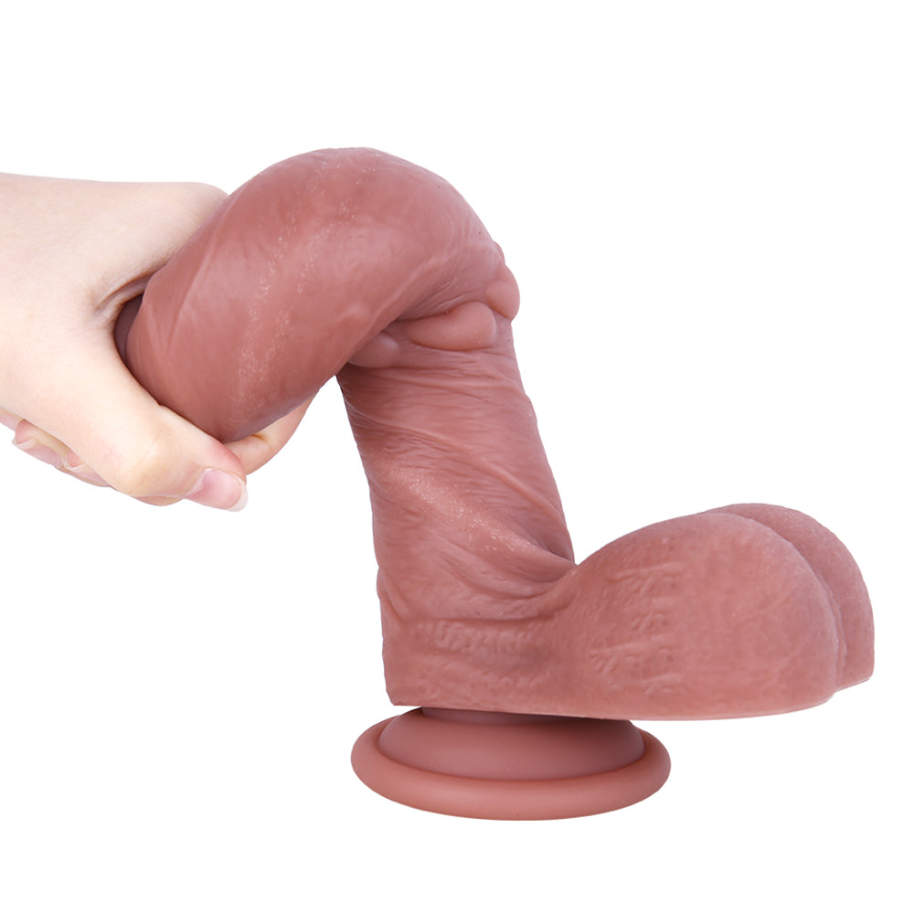 Heart Dildo Textured With Strap On
