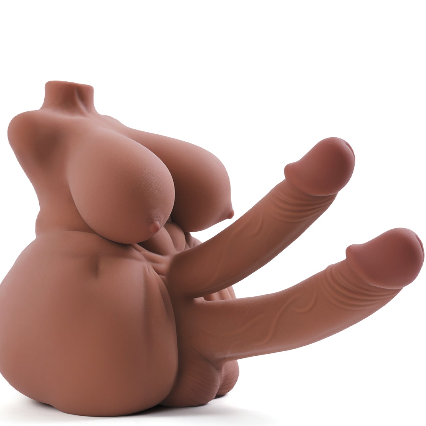 Double Penis Big Ass Sex Doll Torso Dildo
