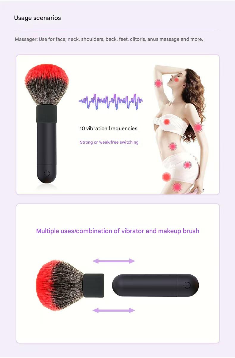 Makeup Brush Vibrator Bullet Discreet Sex Toy