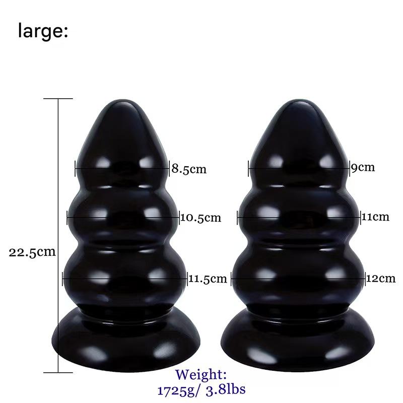 Three Jewels Tower butt plug Monster Dildo