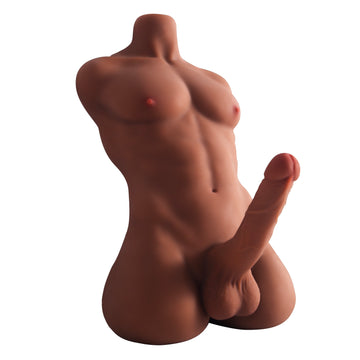 Strong Male Brown Sex Doll Torso Dildo