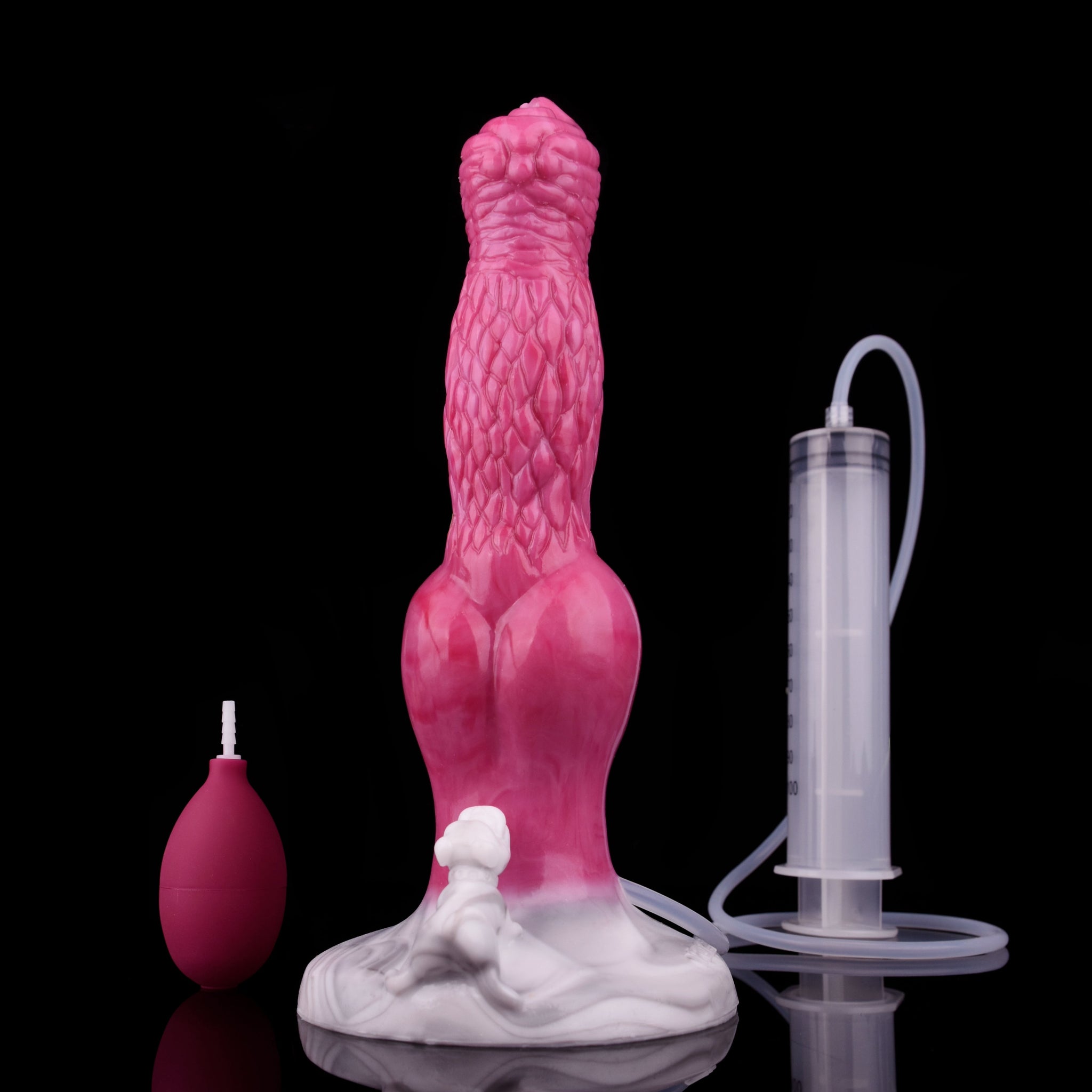 8 Inch Pink Fantasy Monster Dog Squirting Dildo