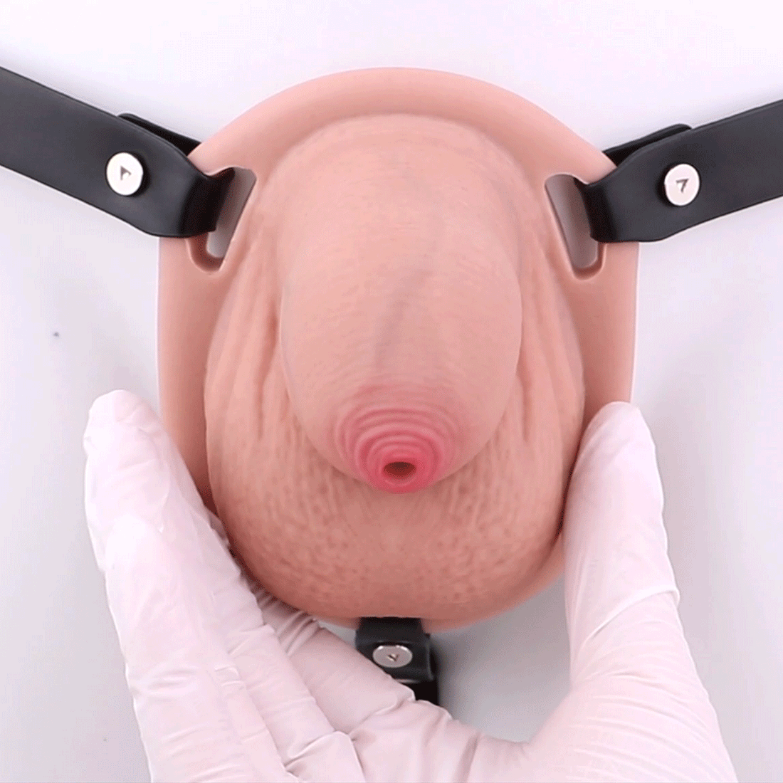 Flesh-colored Plastic DIY Sissy Chastity Cage