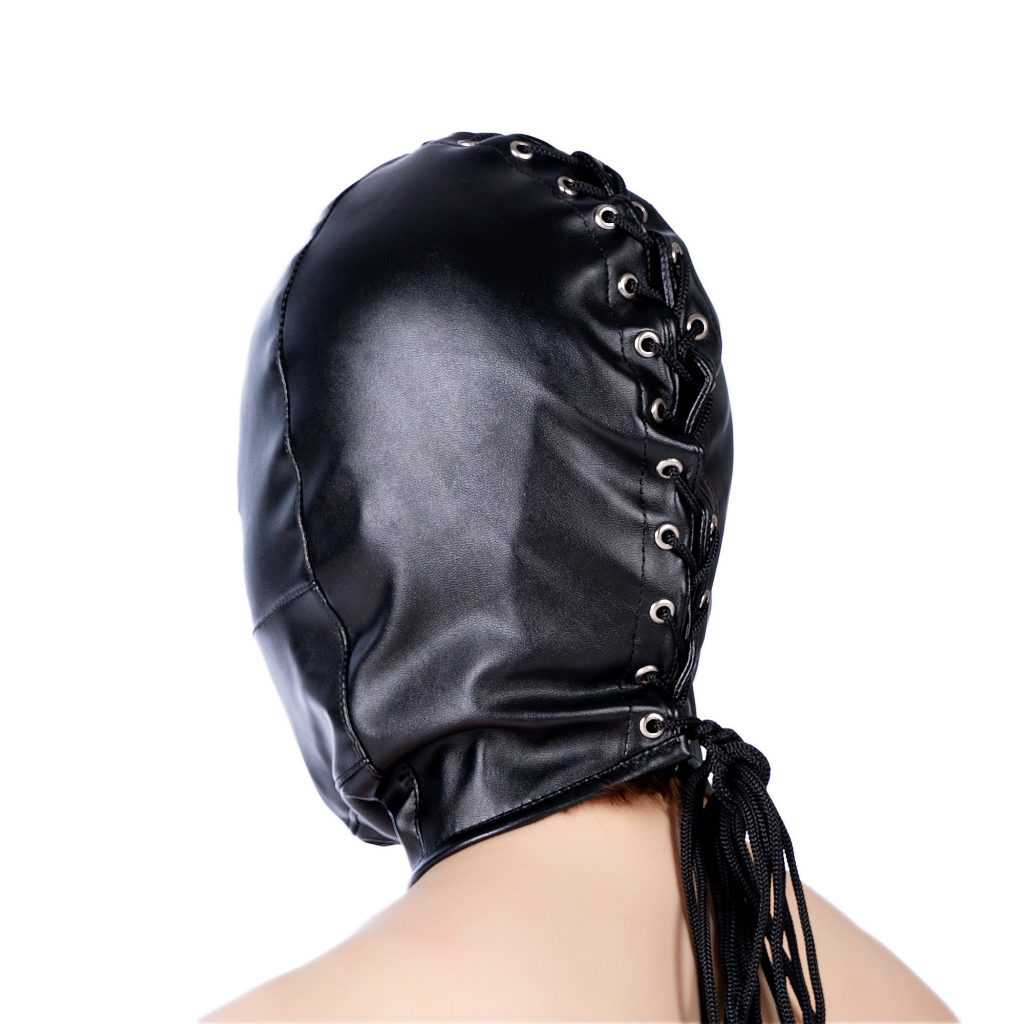 BDSM Slave Black hood Dildo Gag