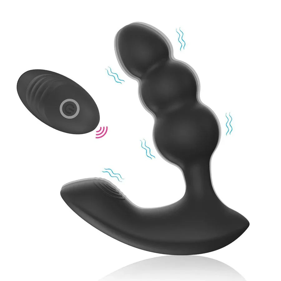 Beaded Anal Prostate Remote Control Massager
