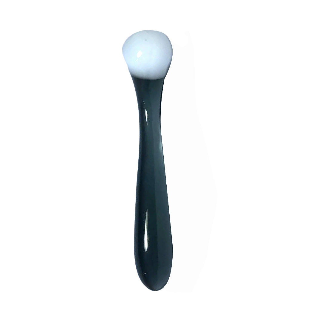 Black White Elegant Double Glass Dildo