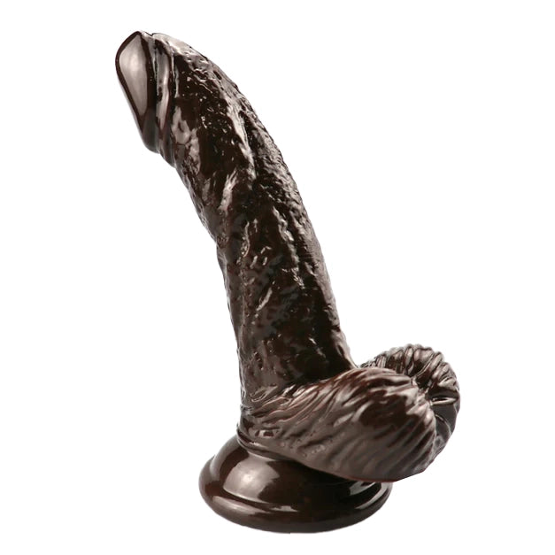 Braun gebogen 6 Zoll kleiner Dildo