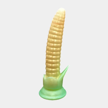 7.2-inch realistic corn silicone massage vibrating dildo.