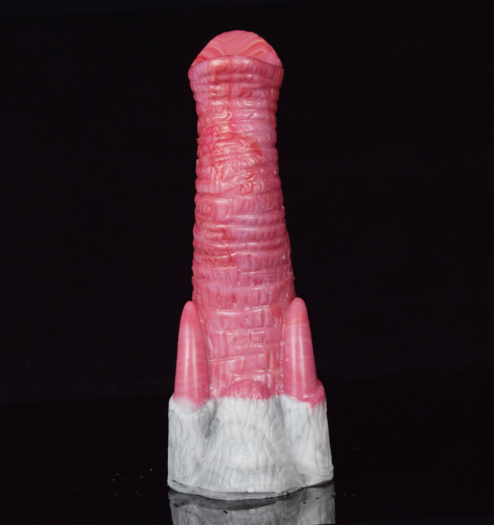 7 Inch Pink Curvy Animal Elephant Dildo