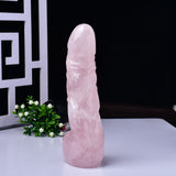 Load image into Gallery viewer, Rose Quartz Crystal Dildo Penis