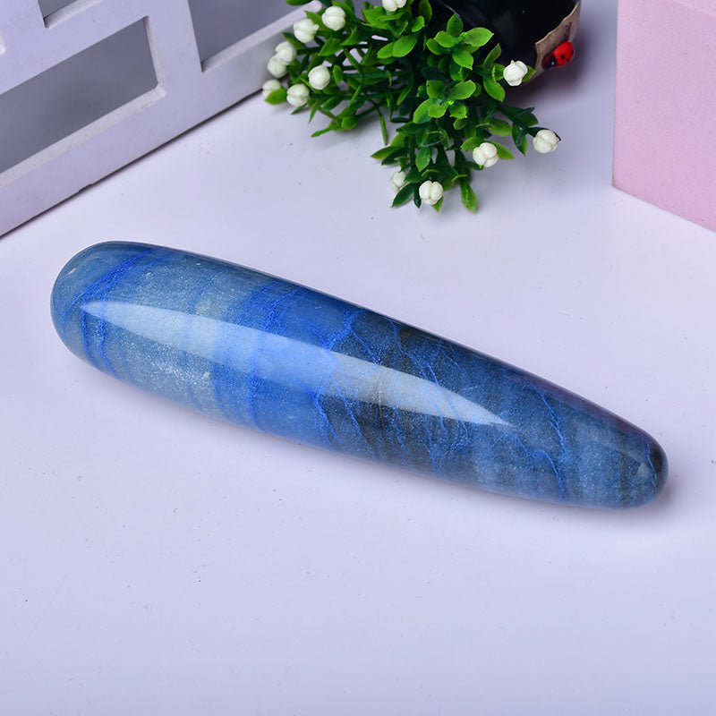 Blue Aventurine Crystal Dildo