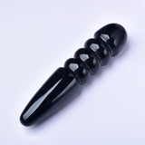 Charger l&#39;image dans la galerie, Black crystal thread dildo