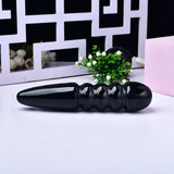 Charger l&#39;image dans la galerie, Black crystal thread dildo