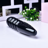 Charger l&#39;image dans la galerie, Black crystal thread dildo