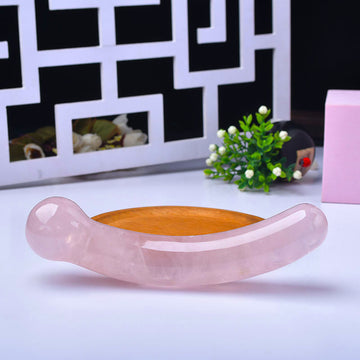 Rose Elbow Crystal Dildo