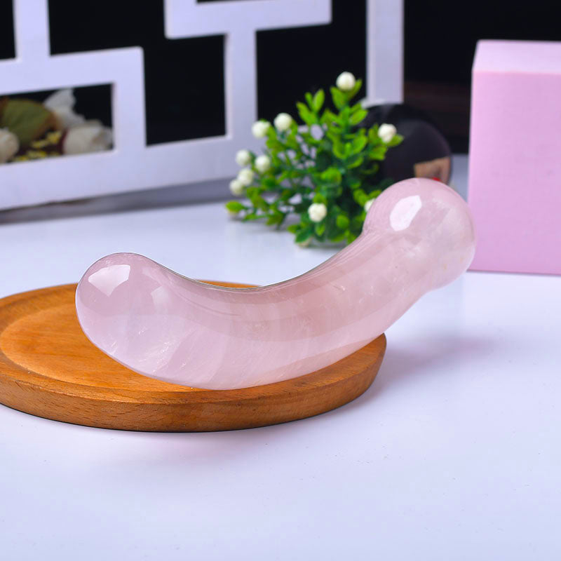 Rose Elbow Crystal Dildo