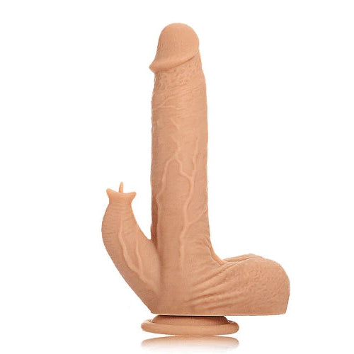 dildo met clitoris vibrator stimulator muur 