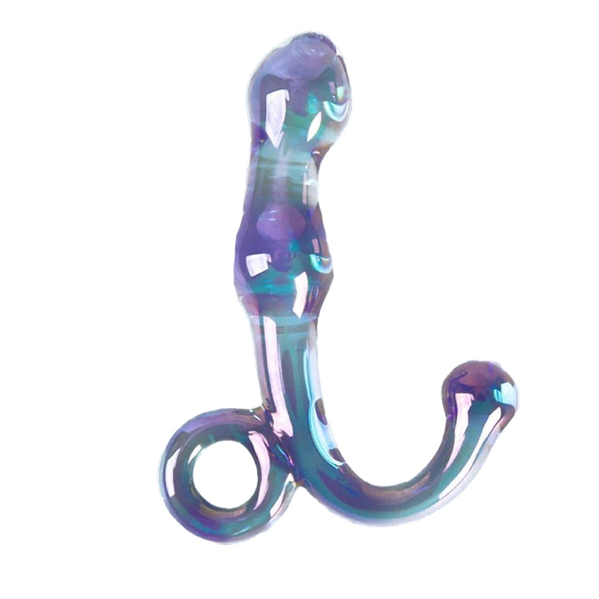 Purple Clitoral G Spot Stimulation Glass Dildo