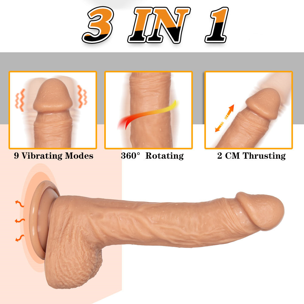 Rotating Dildo Vibrating Remote