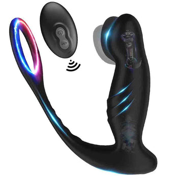 Finger Tapping Prostate Massager Cock Ring Vibrator