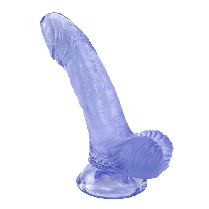 Free Blue Curved Jelly Small Dildo