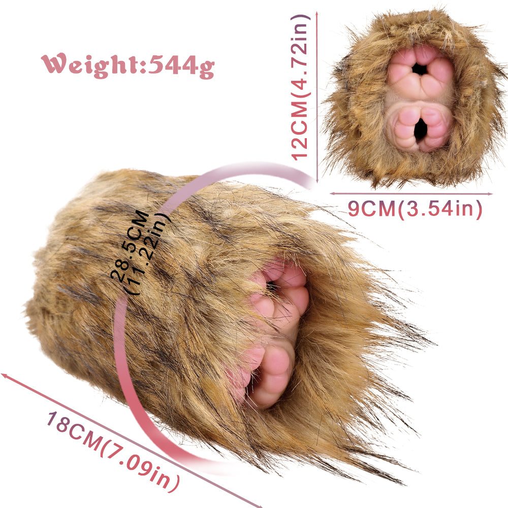 Realistic Plush Monkey Pussy Masturbation Cup