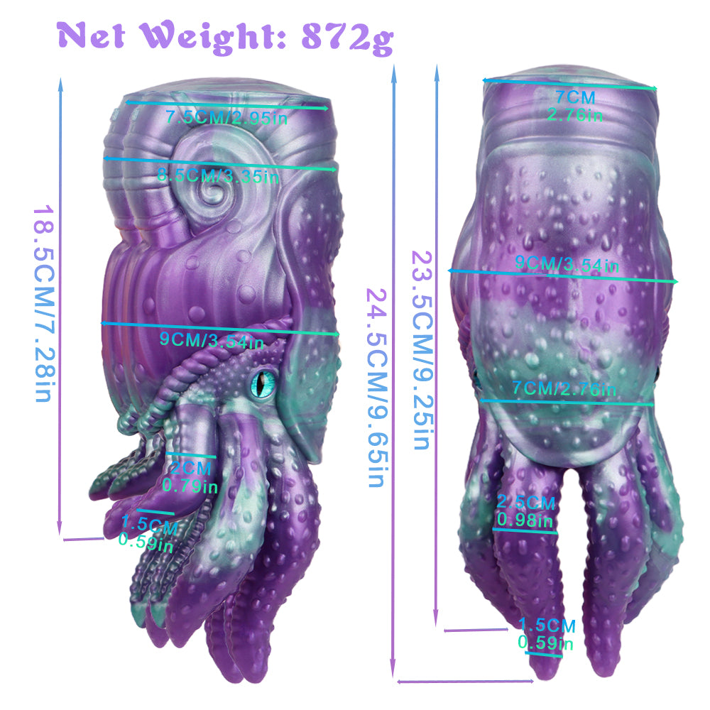 Lifelike Animal Nautilus Penis Masturbation Flashlight