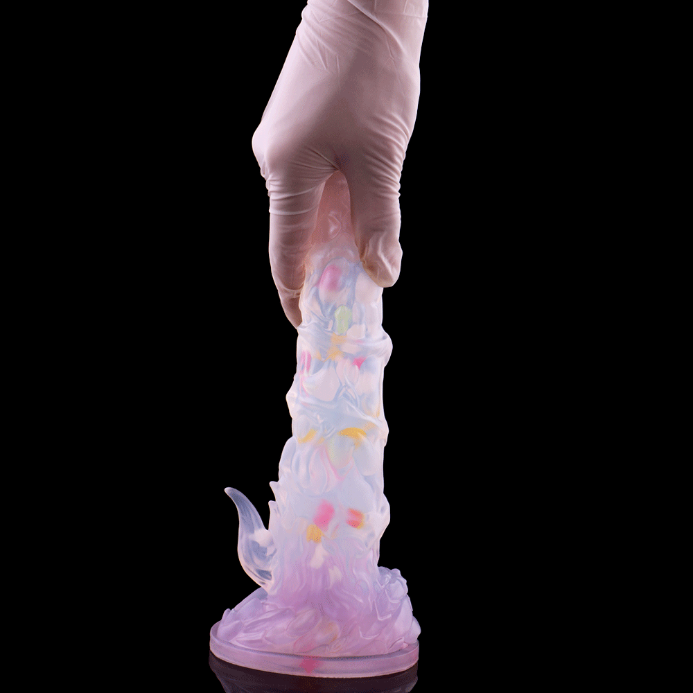 Macarons Silicone Cute Monster Fantasy Tongue Dildo