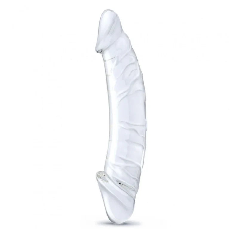 Huge Glass Dildo 10 Inch Dual Ended Textured