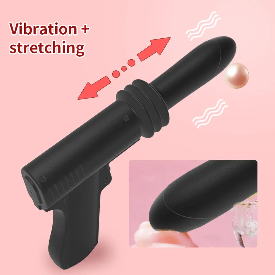 Dildo Gun Thrusting Vibrator women sex toy