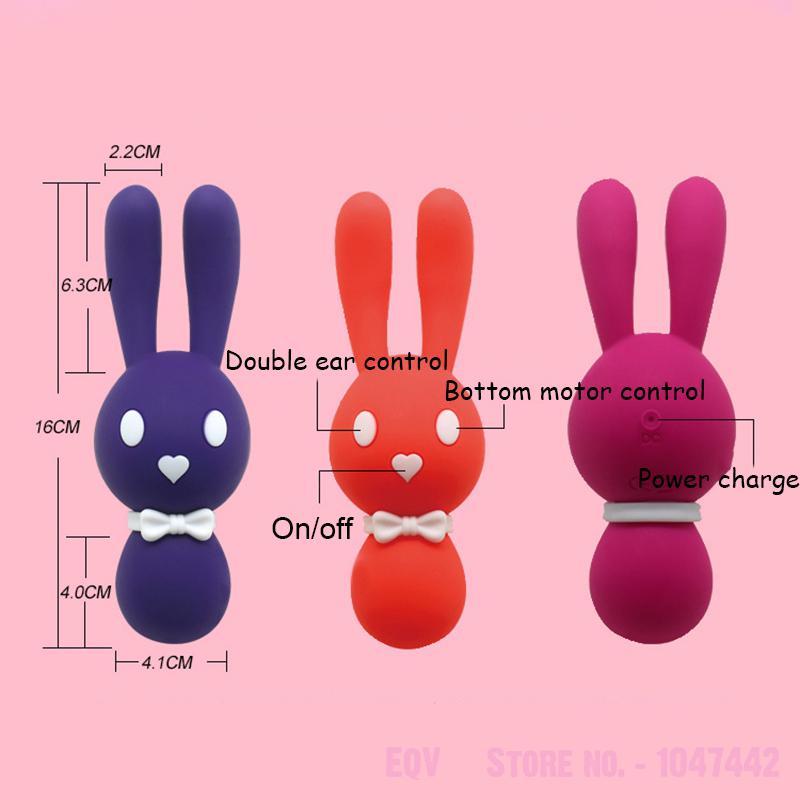 Waterproof Cute Rabbit Nipple Small Vibrator