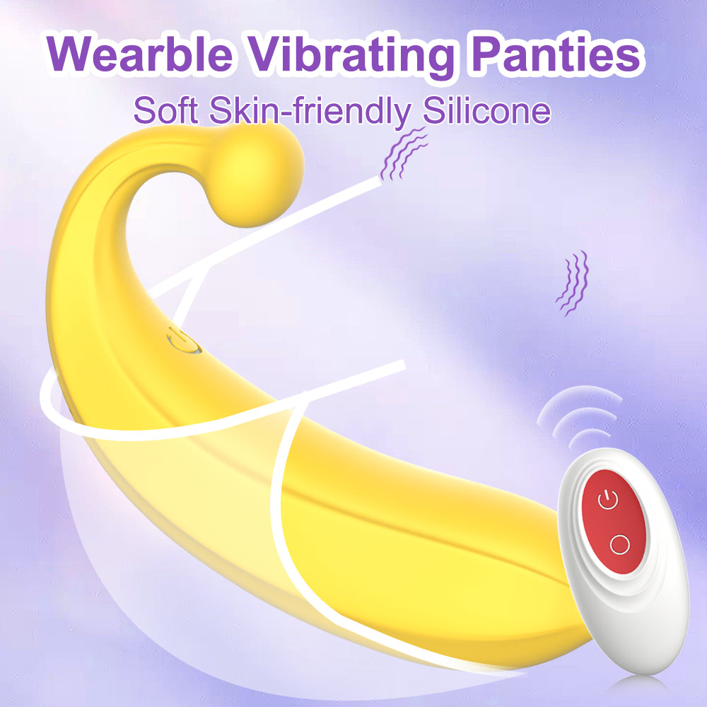 Remote Control Panty Clitoral Banana Vibrator