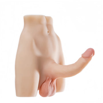 White Realistic Male Sex Doll Torso Dildo