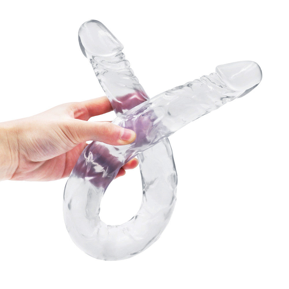 21 inch double head jelly dildo